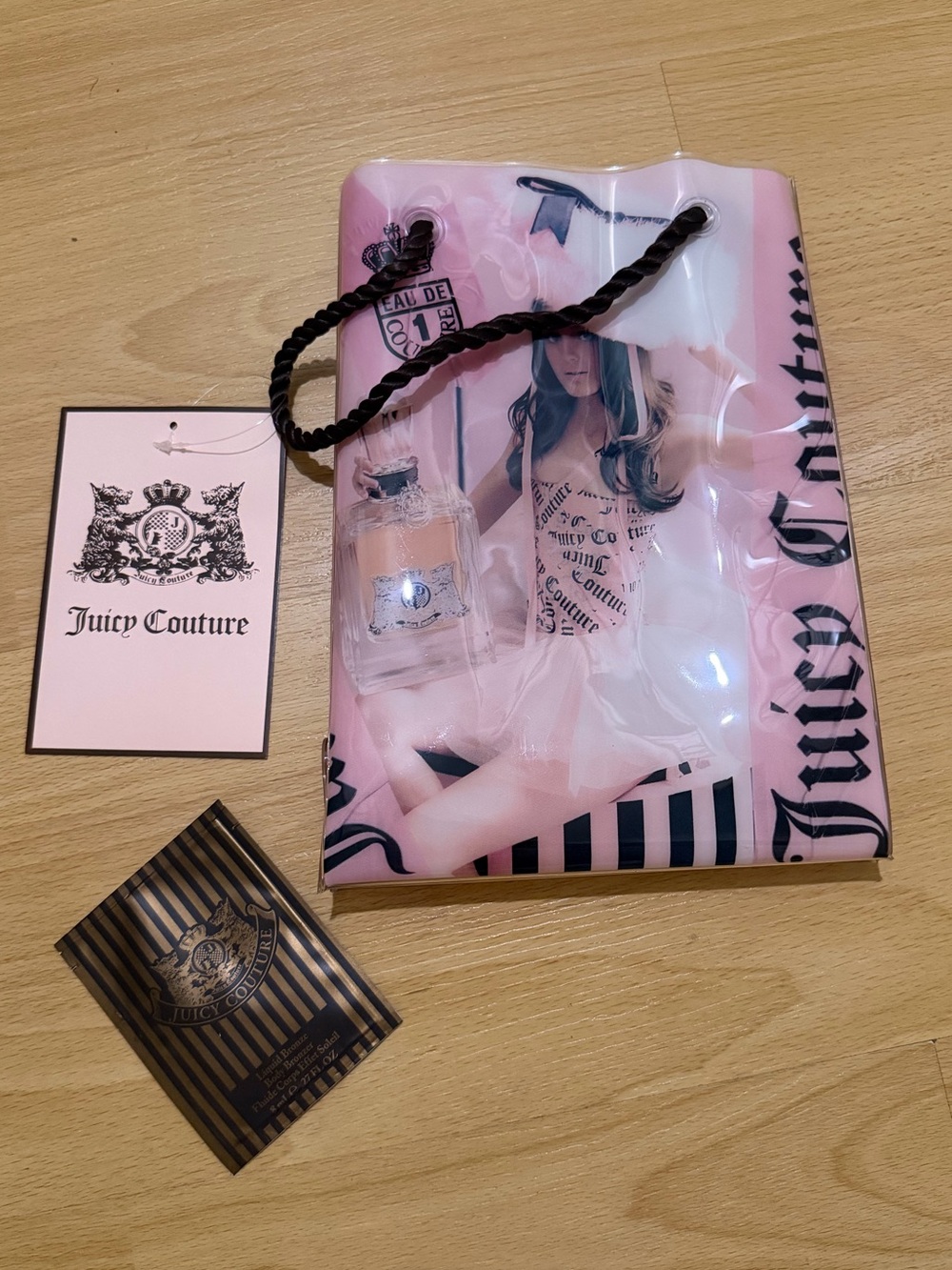 NWT Juicy Couture Small Clear Bag